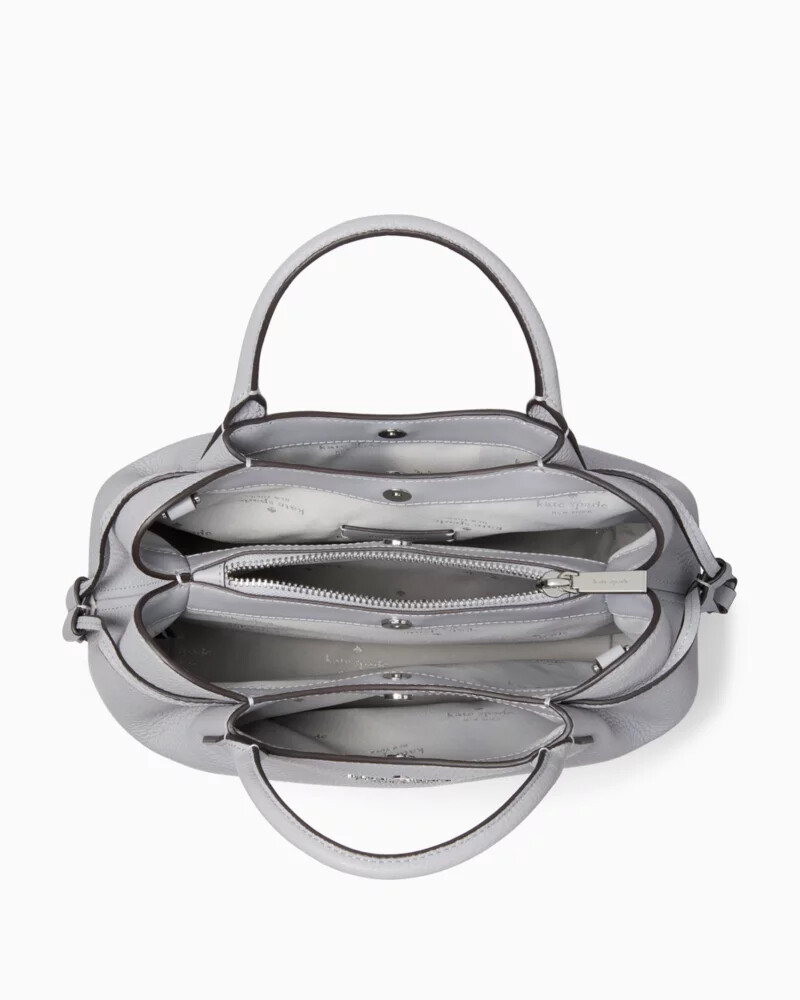 bolsa pequena dumpling satchel bag cinza montanha