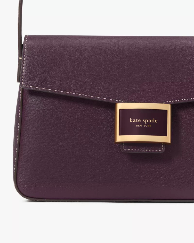 bolsa de ombro média katy cor cereja escura.