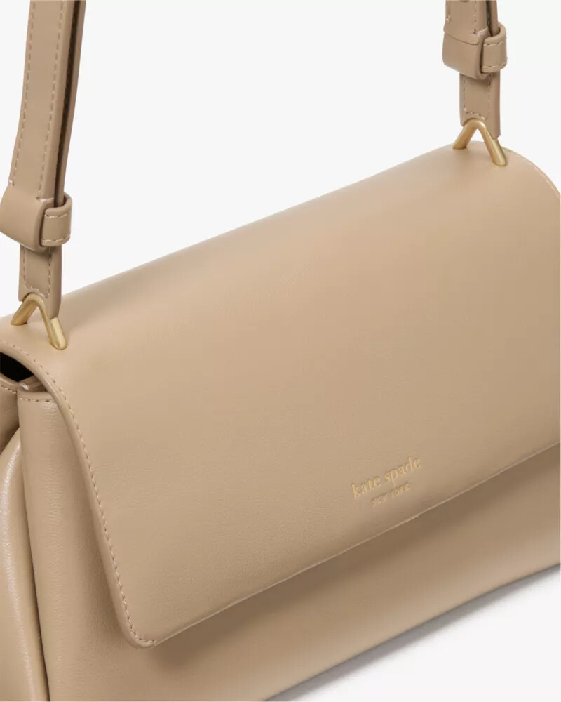 bolsa de ombro conversível grace cor taupe atemporal