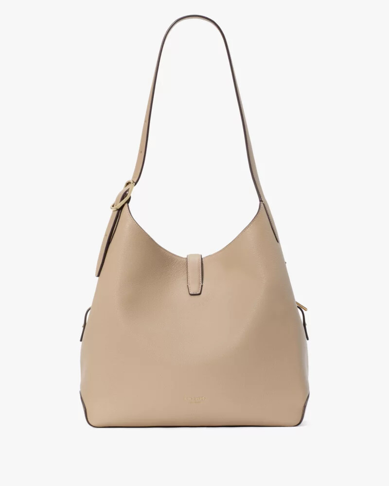 bolsa de ombro grande deco tom taupe atemporal