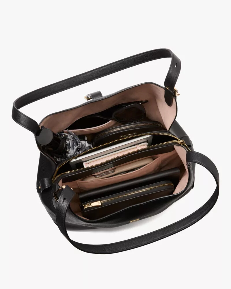 bolsa de ombro grande deco tom taupe atemporal