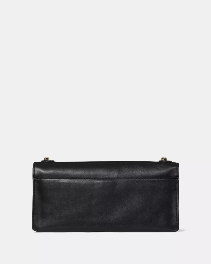 bolsa de ombro macia deco preta