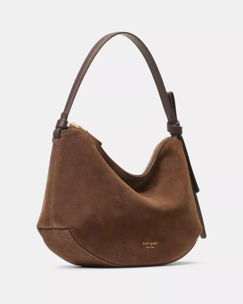 bolsa de ombro loop em camurça modelo hot fudge multi
