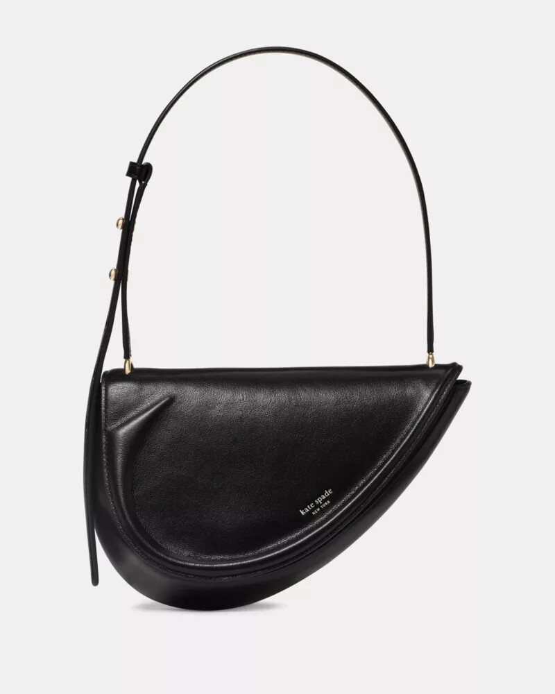 bolsa de ombro spade preta