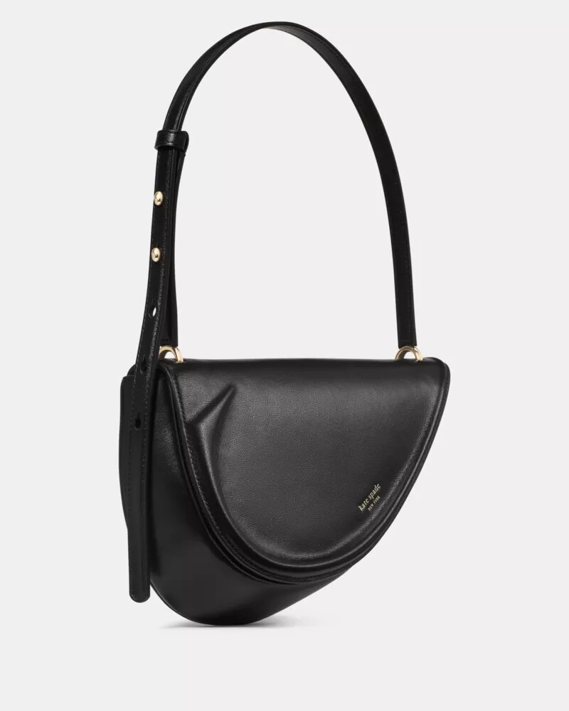bolsa de ombro spade preta