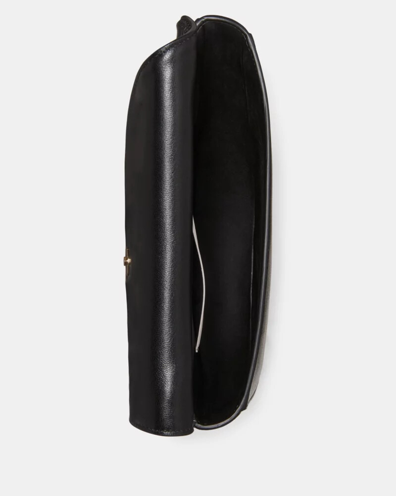 bolsa de ombro spade preta