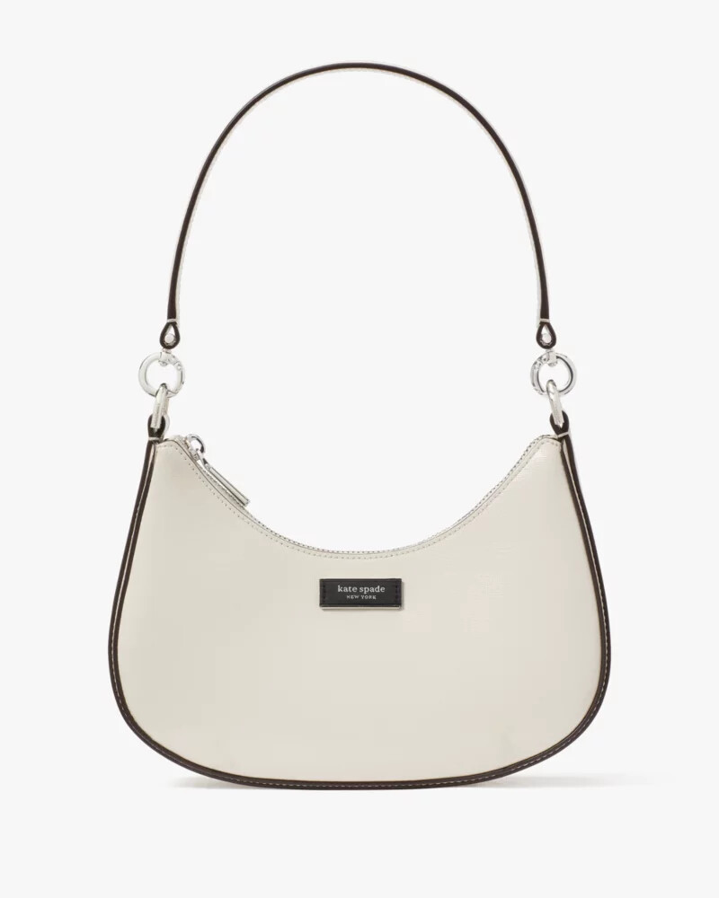 sam icon bolsa transversal pequena conversível brilhante cor pergaminho