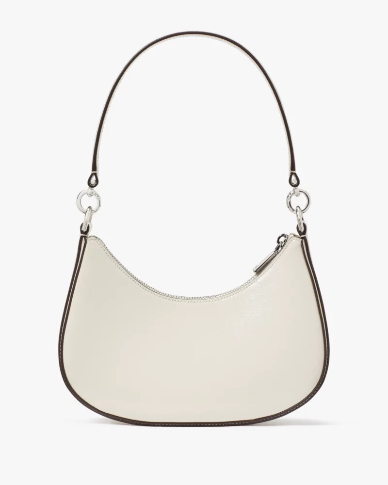 sam icon bolsa transversal pequena conversível brilhante cor pergaminho