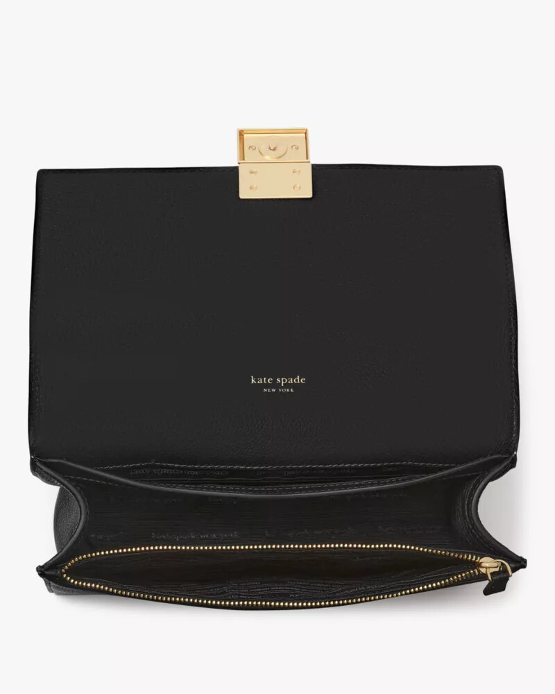 bolsa de ombro deco chain preta