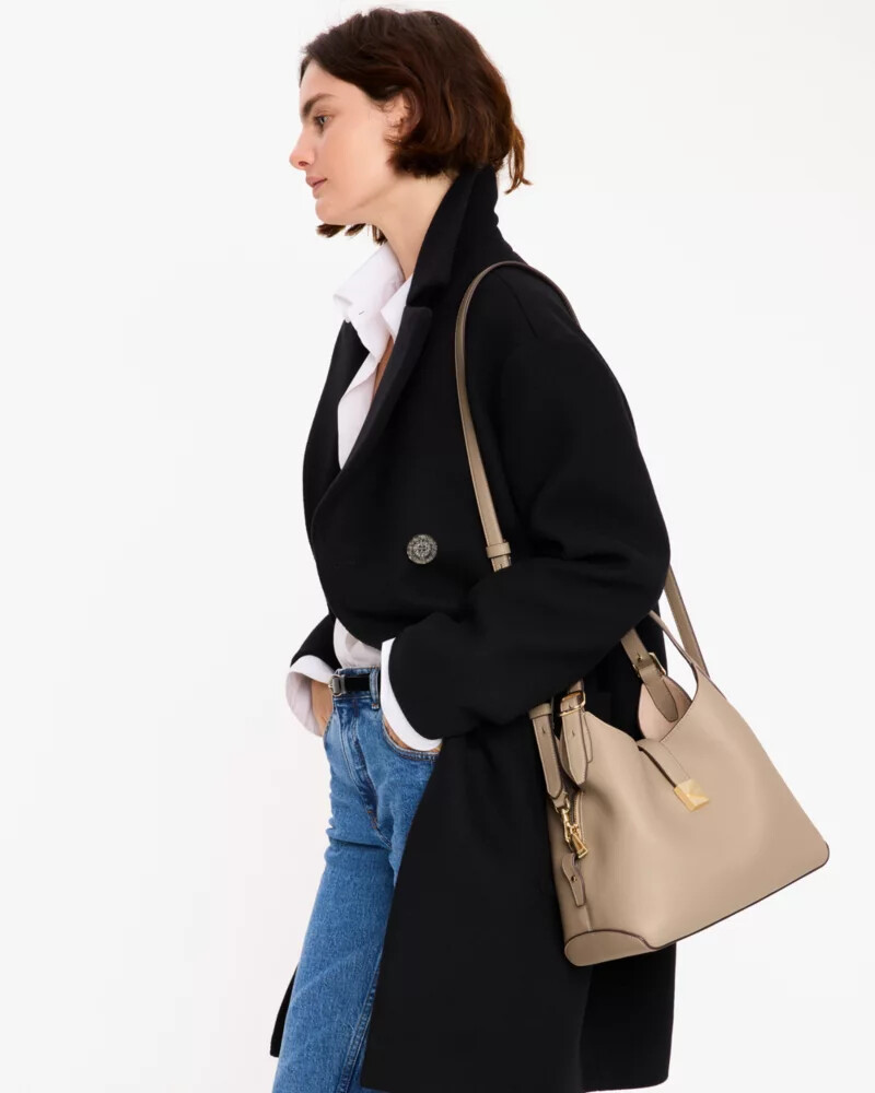 bolsa transversal deco na cor taupe atemporal