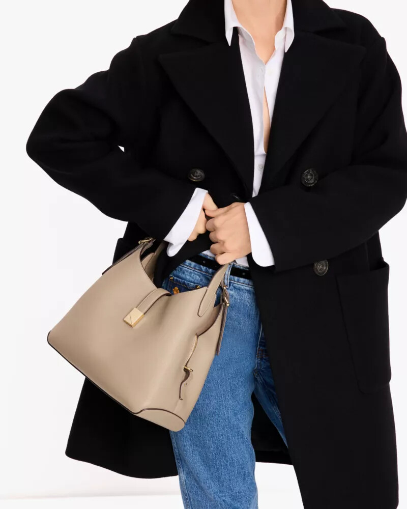 bolsa transversal deco na cor taupe atemporal