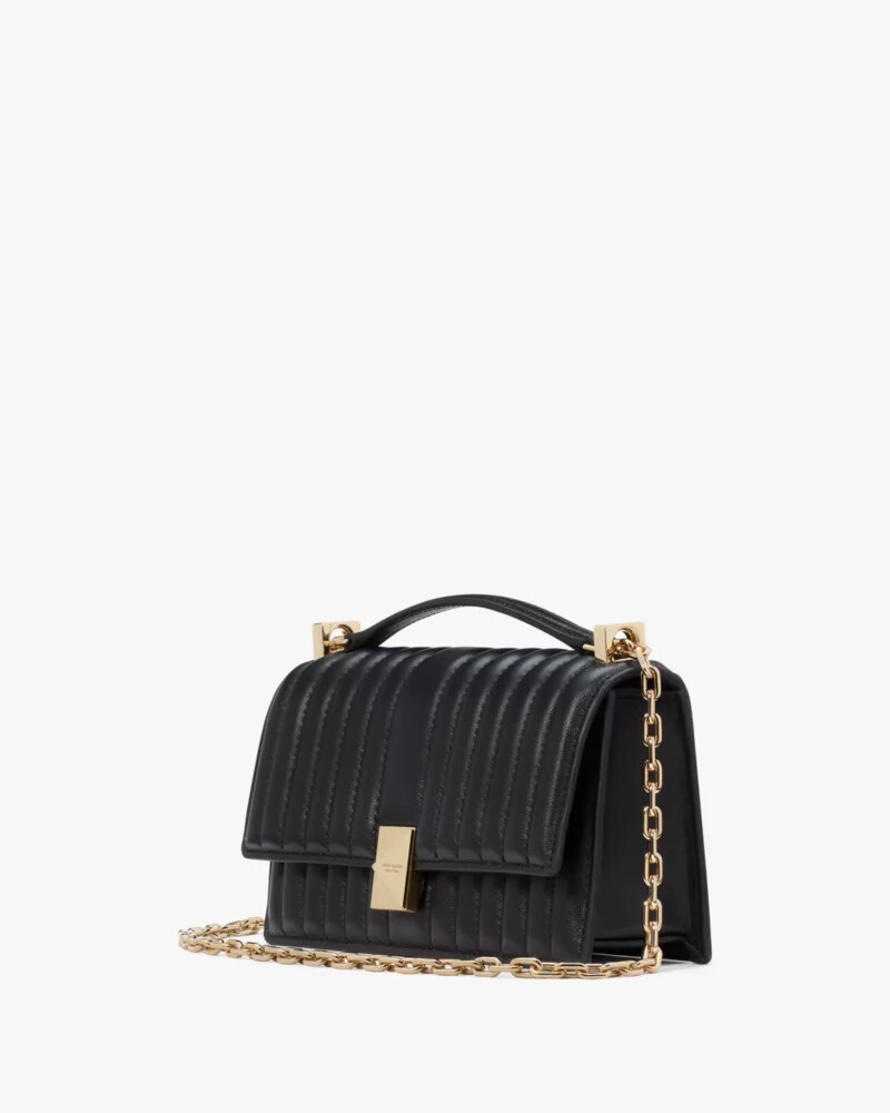bolsa transversal mini acolchoada deco preta