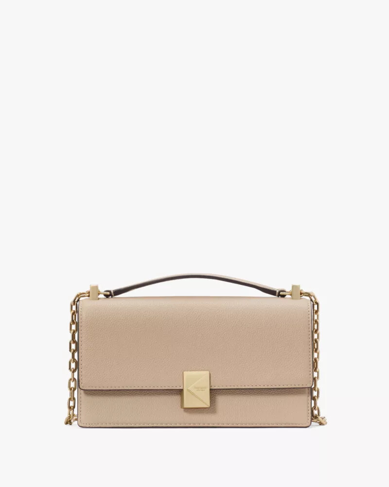 bolsa transversal mini deco na cor taupe atemporal