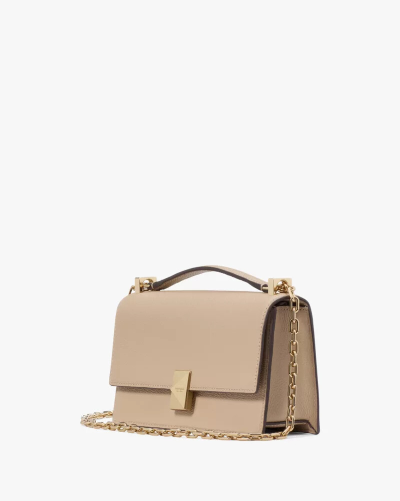 bolsa transversal mini deco na cor taupe atemporal