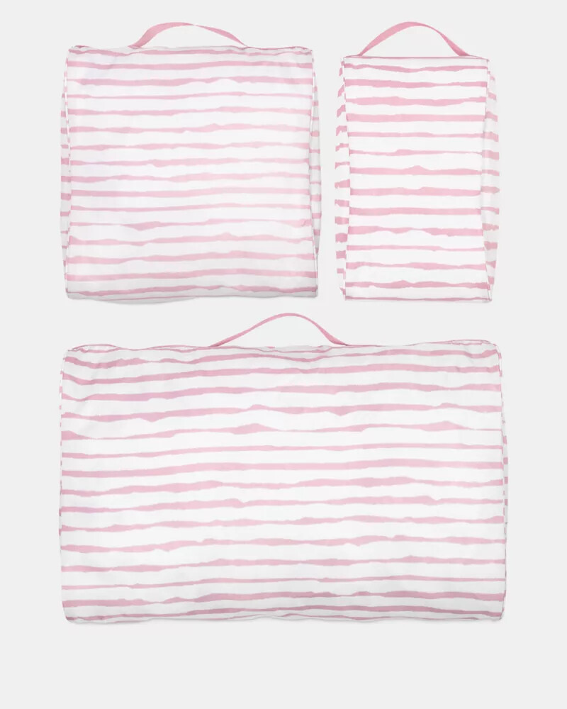 organizadores de mala goddess stripe rosa