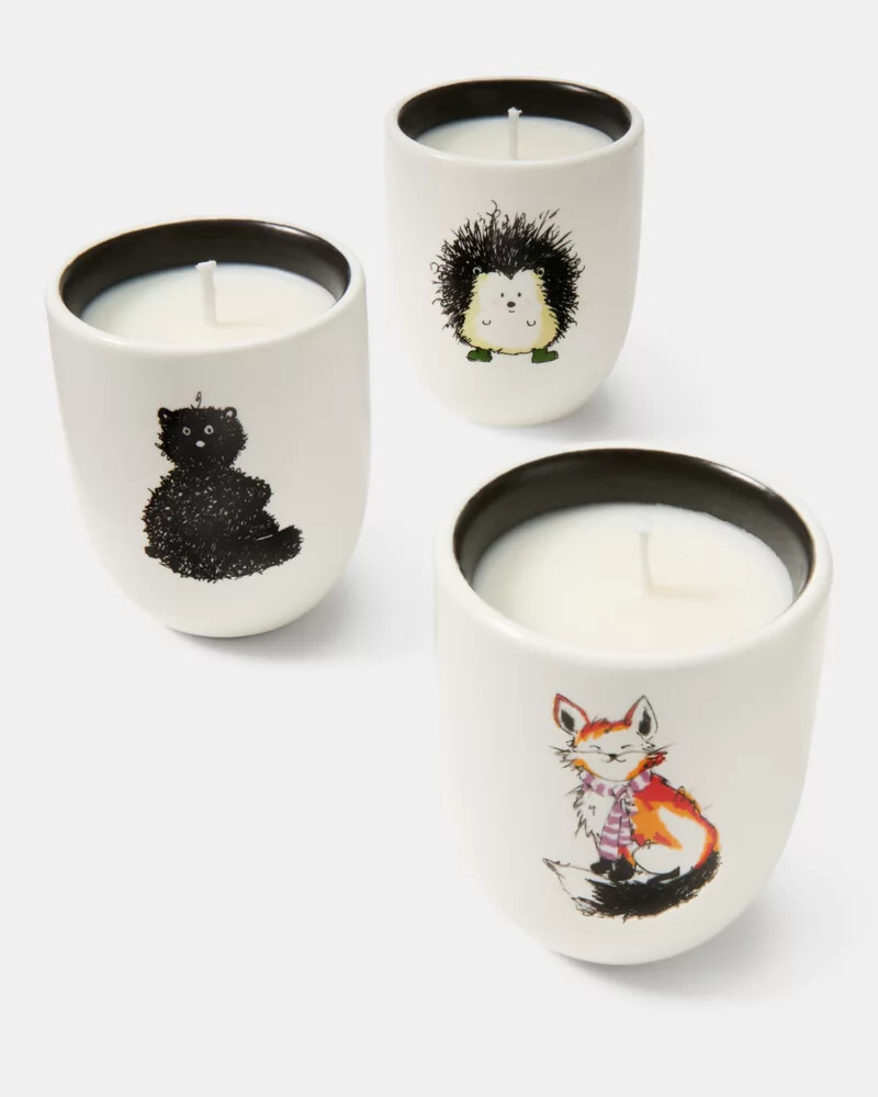 conjunto de velas critter collection multicolorido