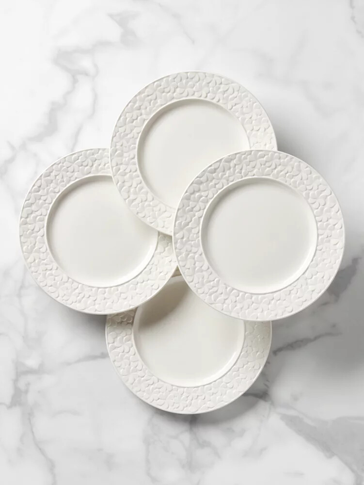 conjunto de pratos decorativos blossom lane cor pergaminho.
