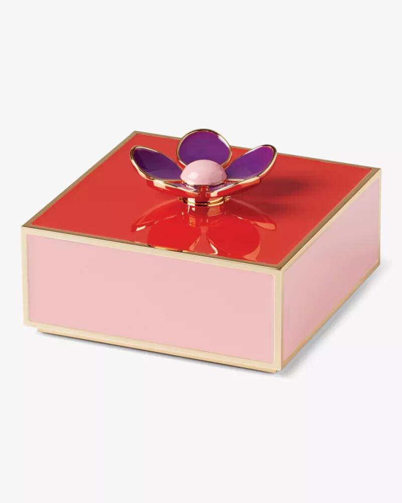 caixa de joias floral make it pop rosa lic