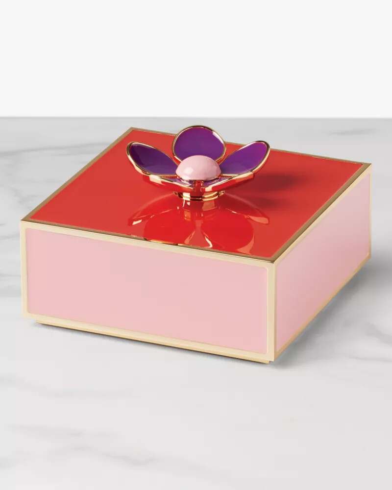 caixa de joias floral make it pop rosa lic