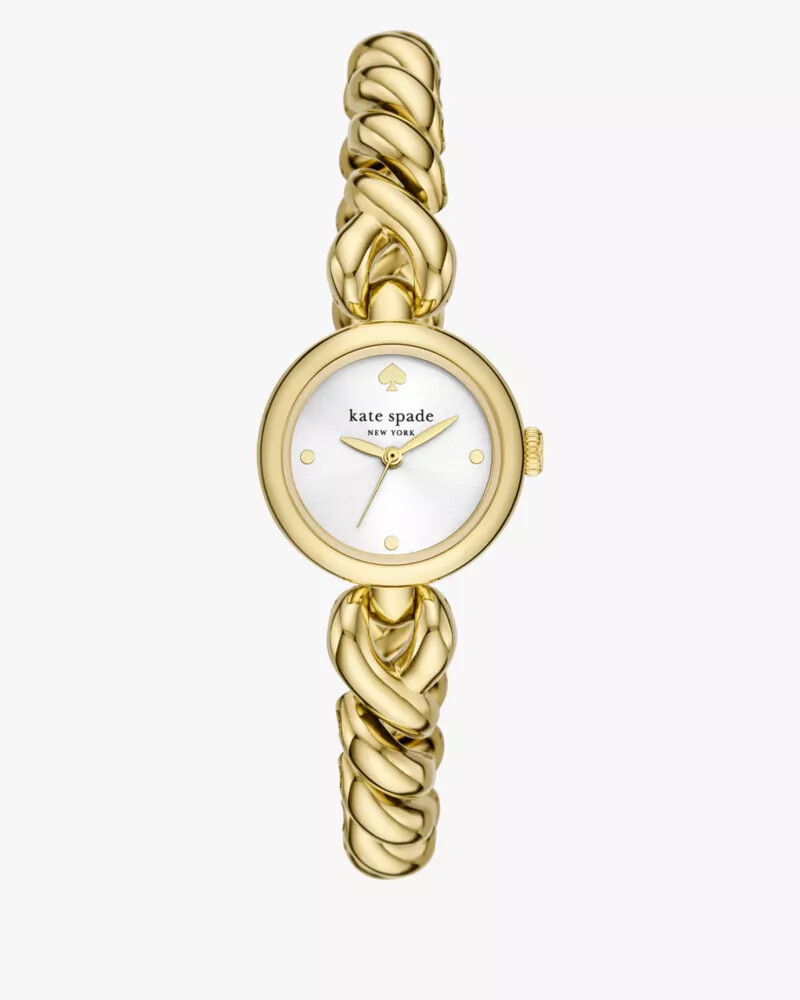 relógio monroe braid twist dourado