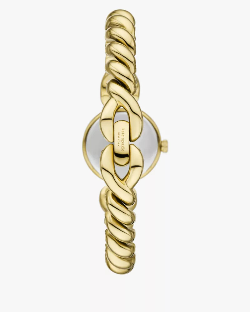 relógio monroe braid twist dourado