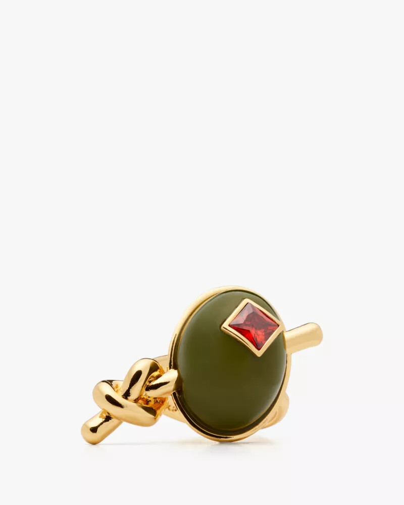 anel shaken or stirred statement verde multicolorido