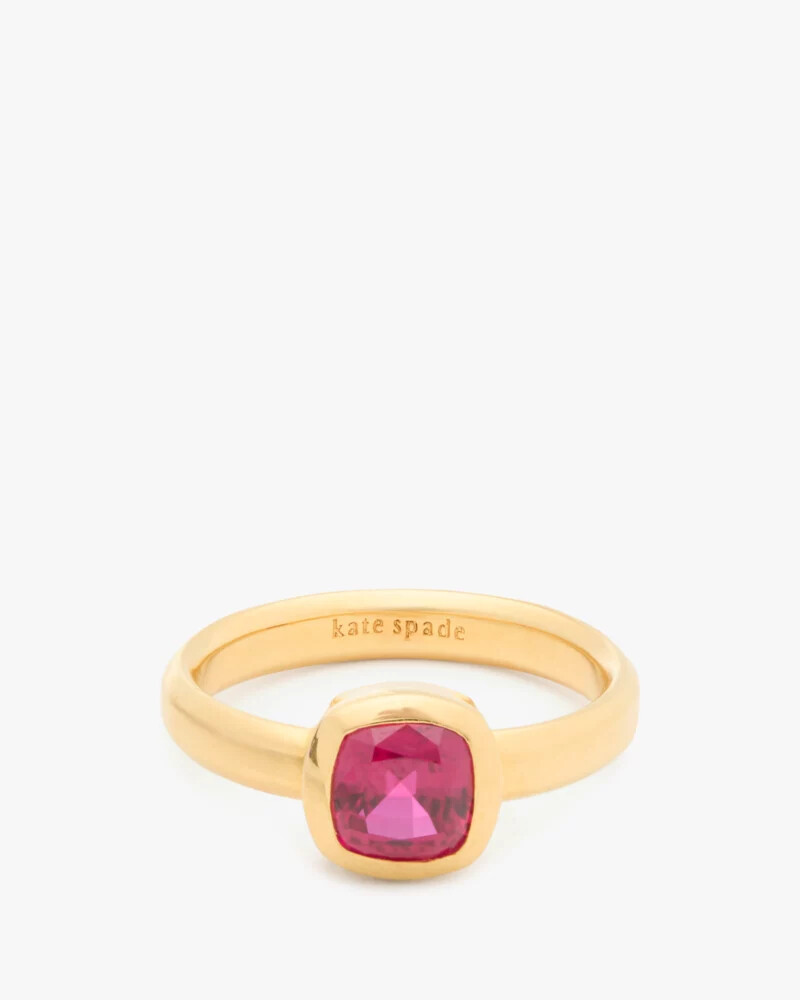 anel kate spade fine time to shine com gema multicolorida