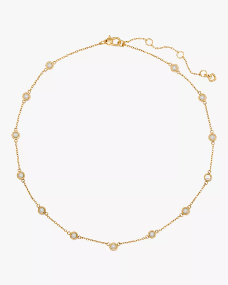 colar set in stone station em ouro branco