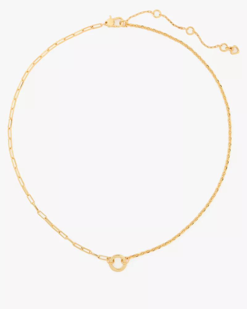 colar one in a million com correntes mistas em ouro