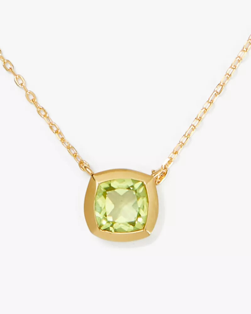 pingente kate spade fine time to shine com gema de peridoto