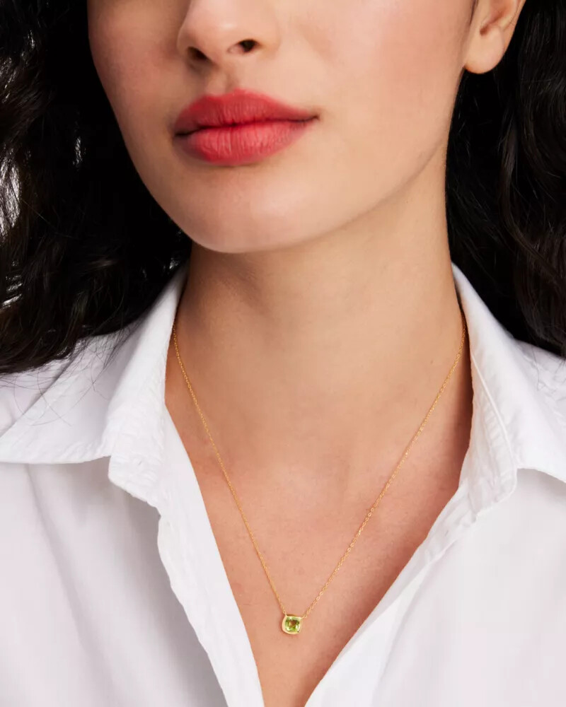 pingente kate spade fine time to shine com gema de peridoto