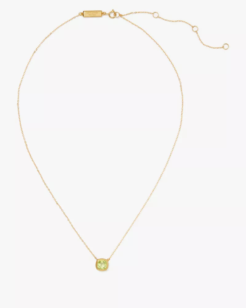 pingente kate spade fine time to shine com gema de peridoto