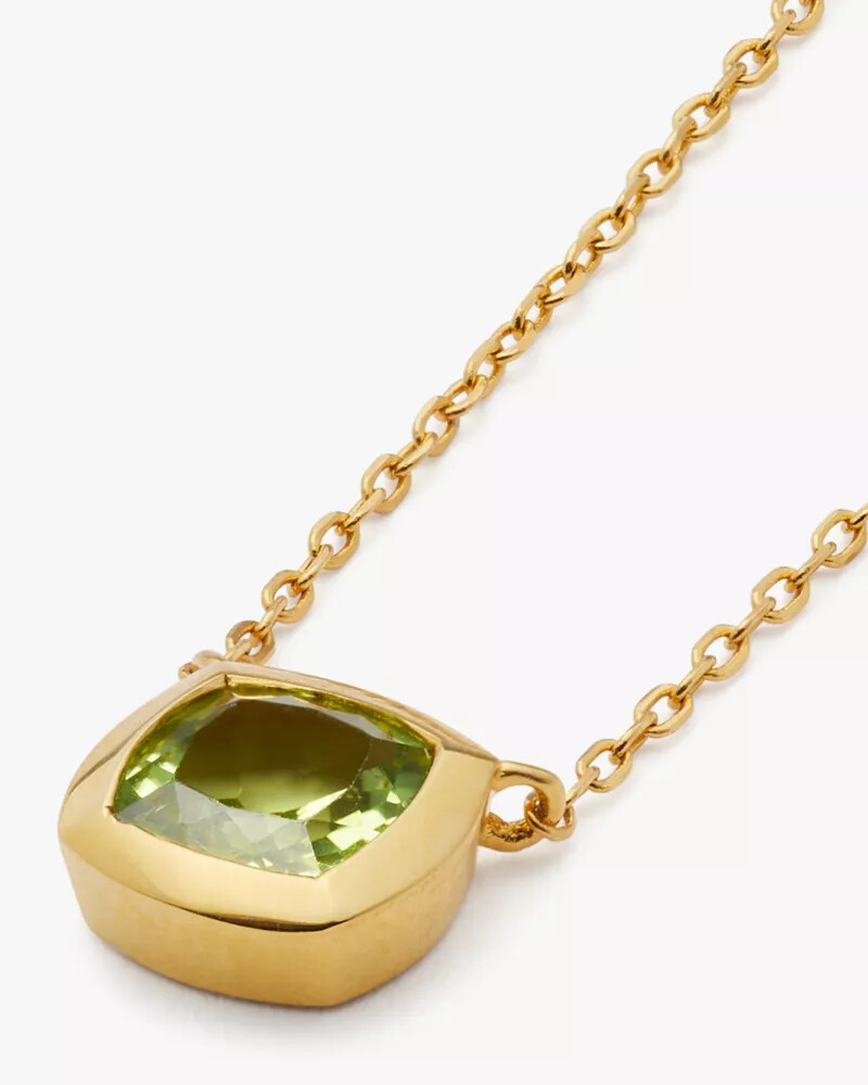 pingente kate spade fine time to shine com gema de peridoto