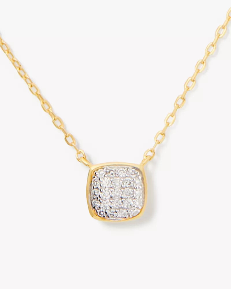 pingente kate spade fine time to shine com diamantes pavé em ouro