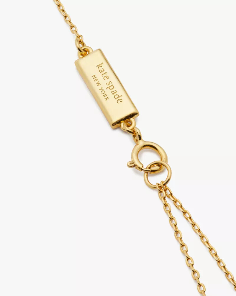 pingente kate spade fine time to shine com diamantes pavé em ouro