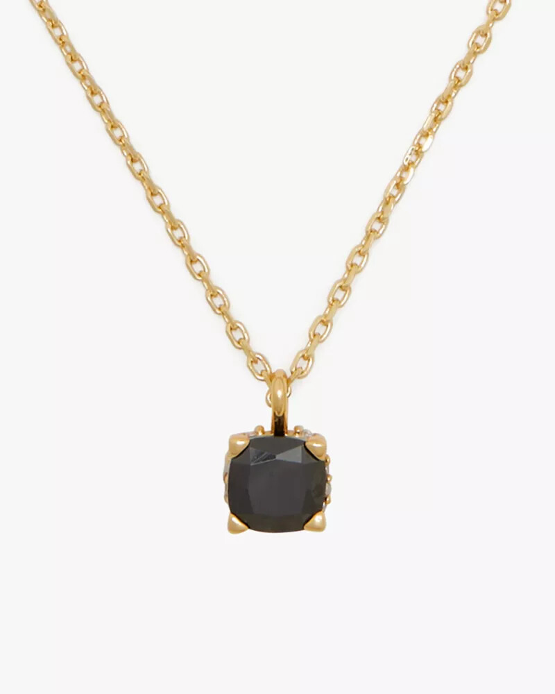 pingente quadrado little luxuries de 6 mm preto intenso