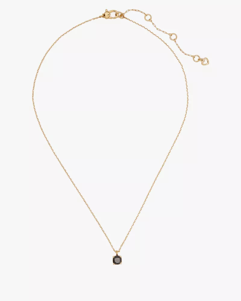 pingente quadrado little luxuries de 6 mm preto intenso