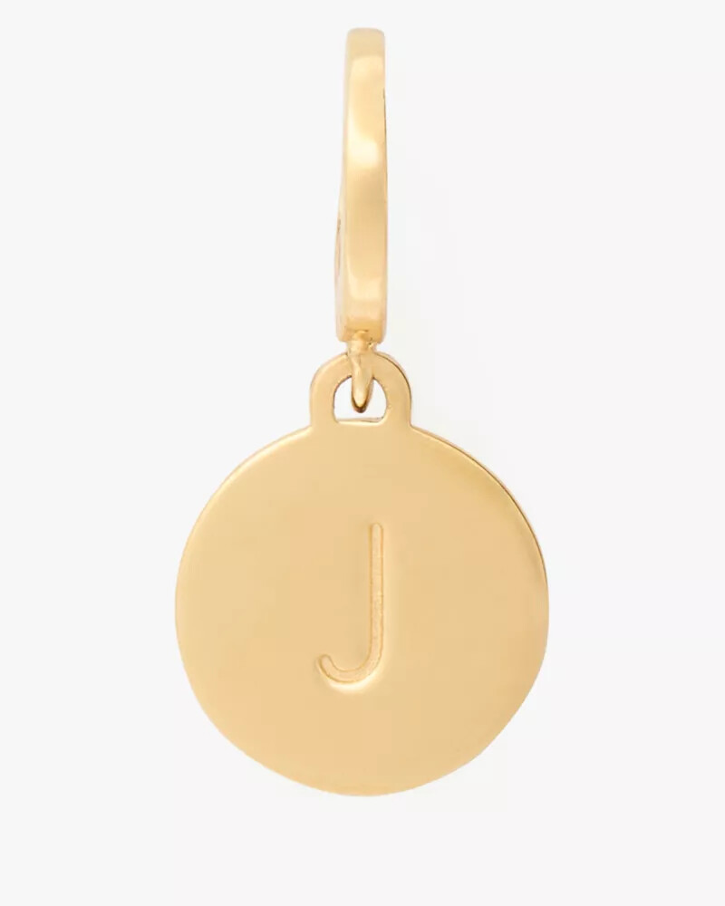 mini pingente com a inicial j em ouro