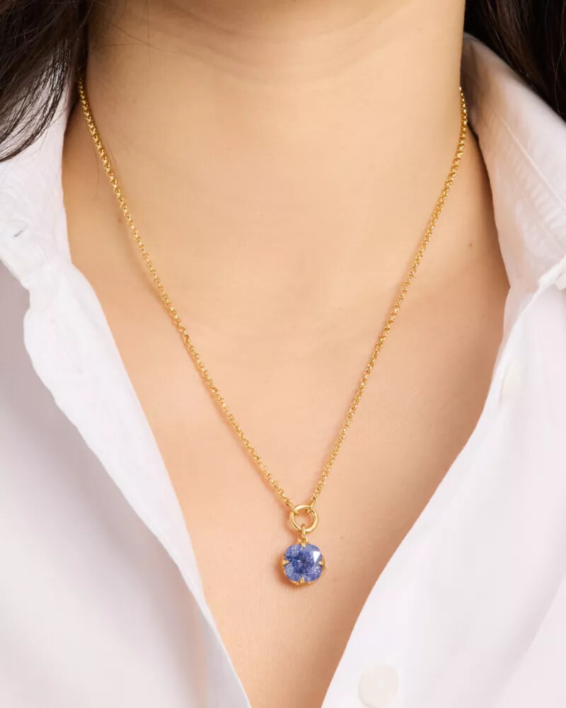pingente pop of joy spade flower azul marinho escuro