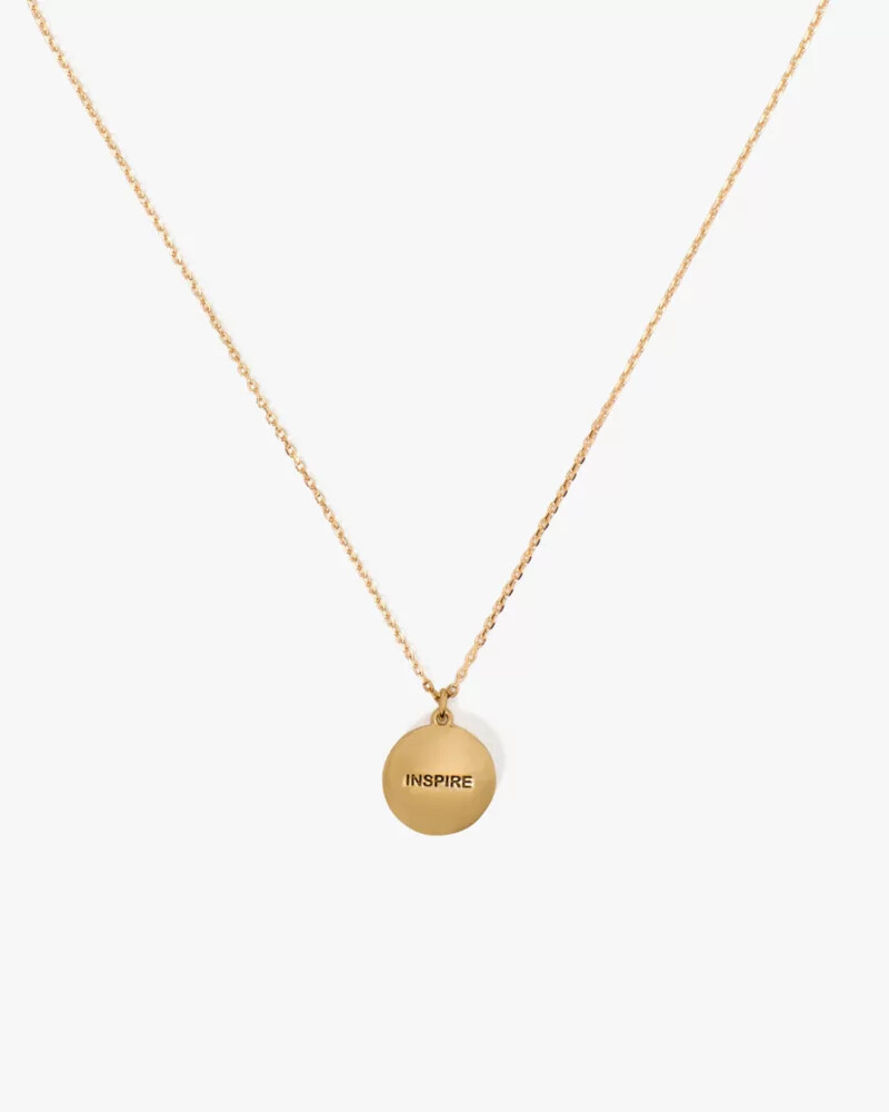 colar com medalhão transparente inspire da coleção color spark