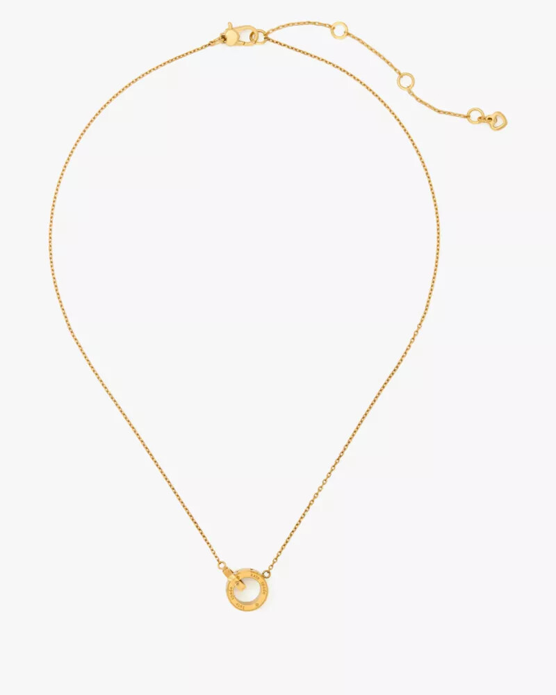 pingente interlink set in stone dourado transparente