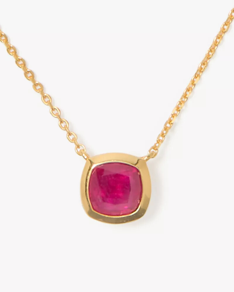 pingente kate spade fine time to shine com gema multicolorida