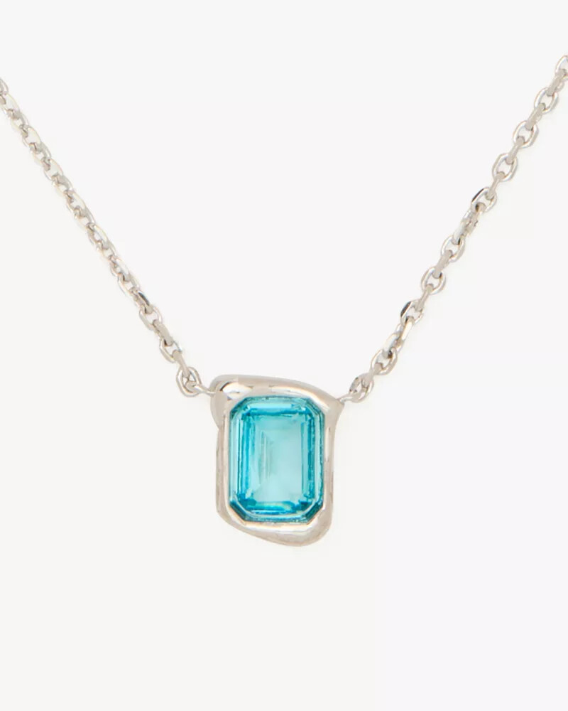 pingente de vidro fundido aqua