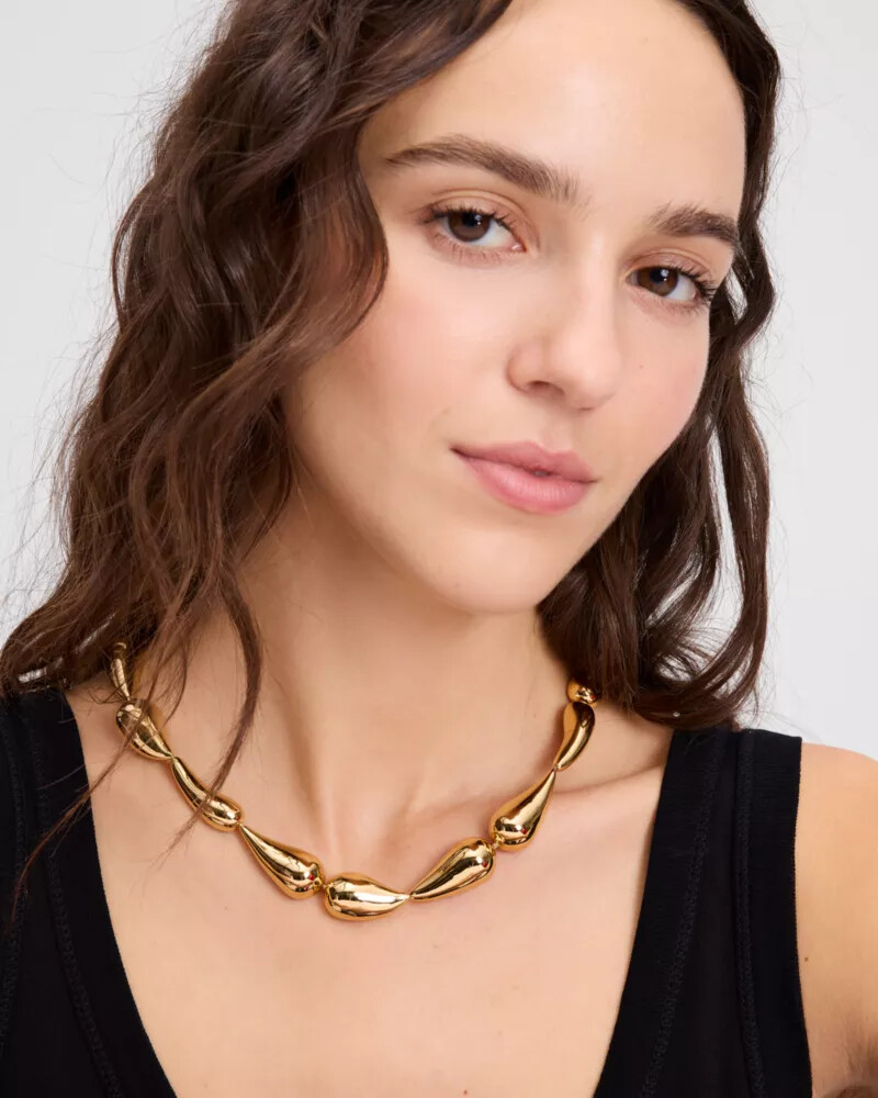 colar molten statement dourado