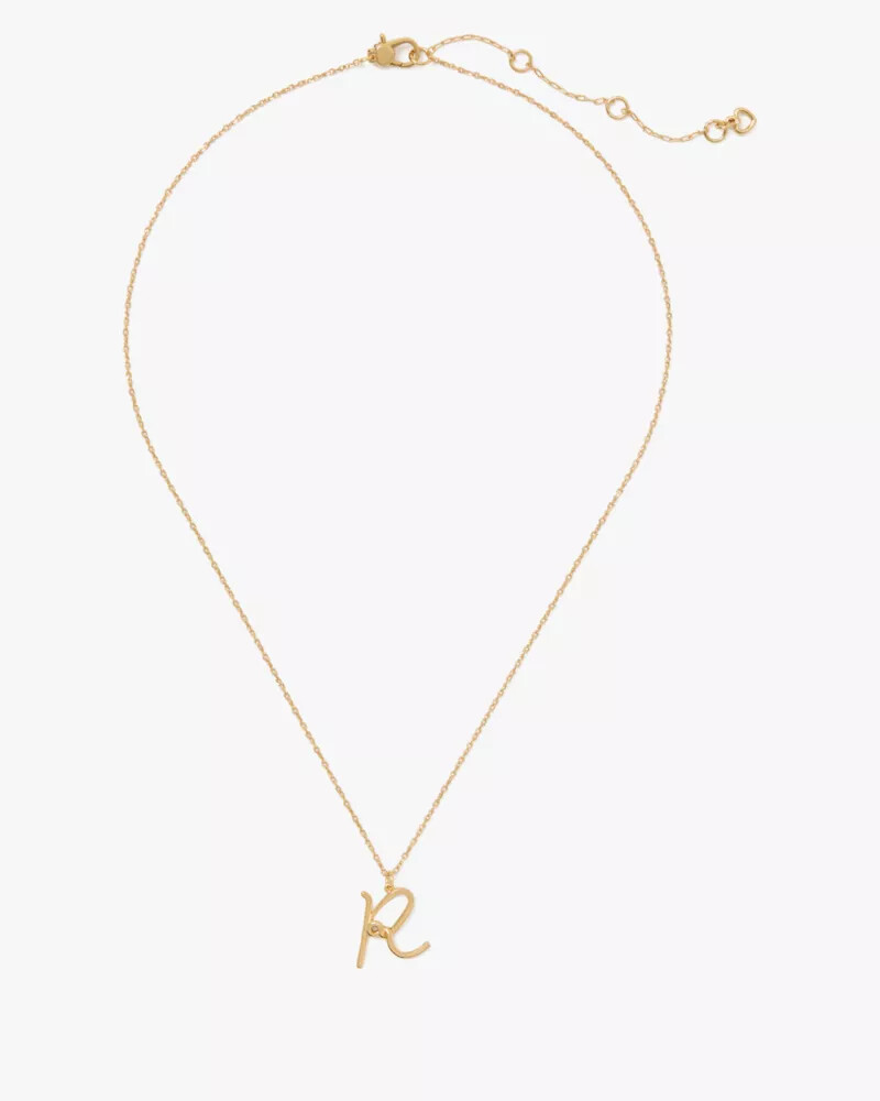 pingente com a inicial r em dourado