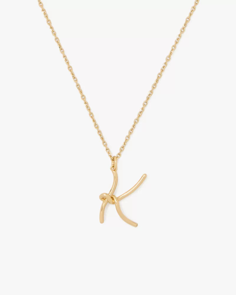 pingente com a inicial k em ouro