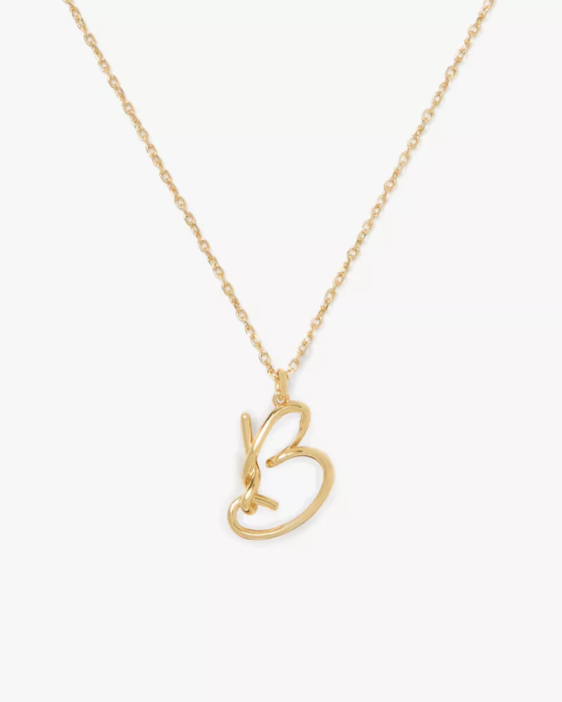 pingente com a inicial b em ouro