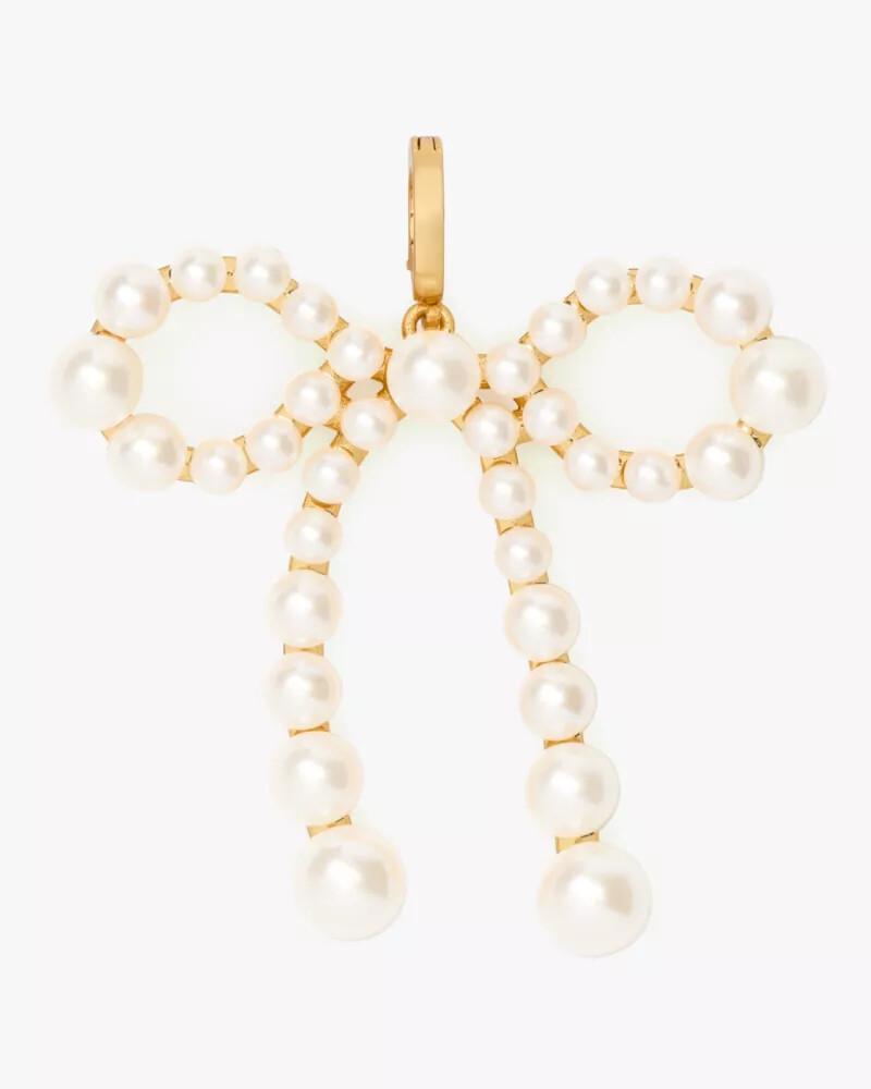 pingente de laço de pérola one in a million em ouro branco