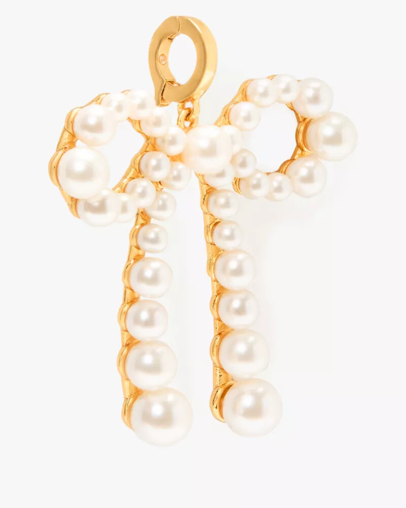 pingente de laço de pérola one in a million em ouro branco