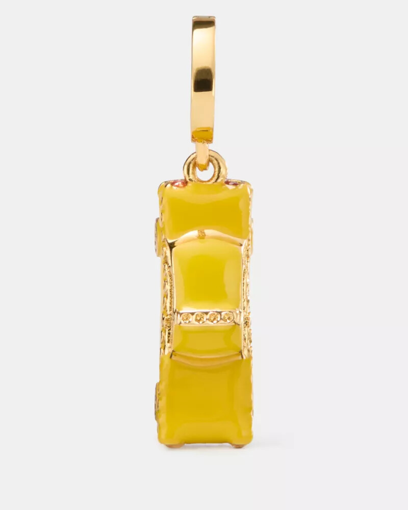 pingente de táxi um em um milhão amarelo multicolorido